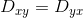 Symmetry in the diffusivity matrix